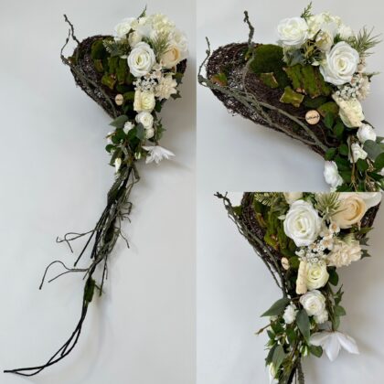 Wiązanka nagrobna , stroik nagrobny, 100x40x40cm