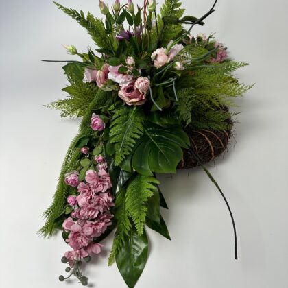Wiązanka nagrobna , dekoracja nagrobna, 110x54x48cm