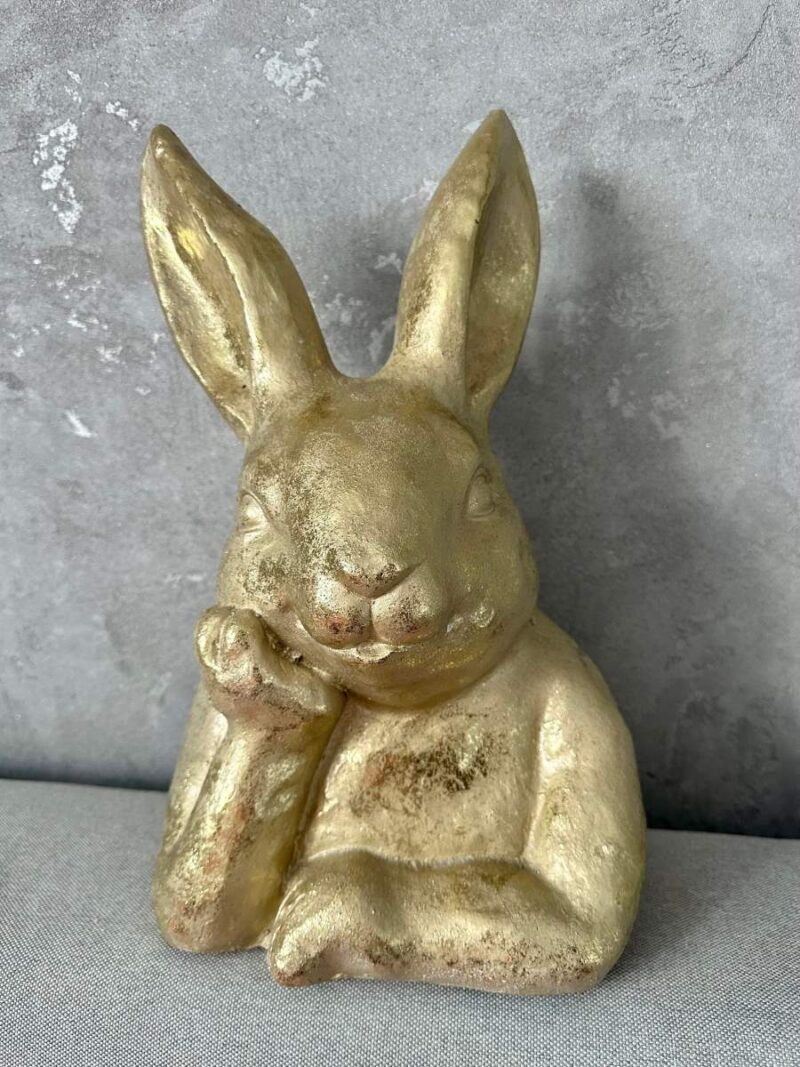 Zając wielkanocny, dekoracja ceramiczna, wys.38 cm