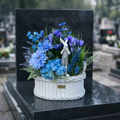 Dekoracja nagrobna wielkanocna