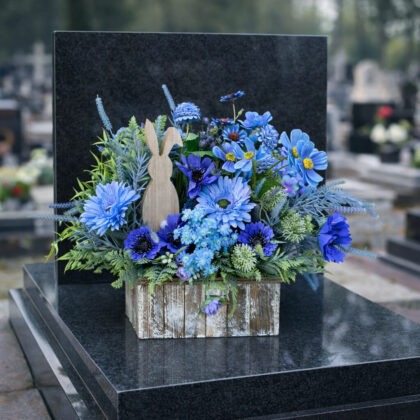 Dekoracja nagrobna wielkanocna