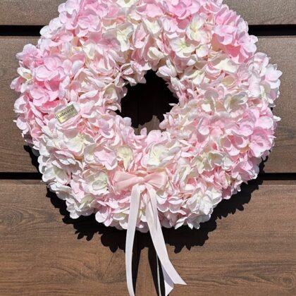 Wianek na drzwi Hortensje