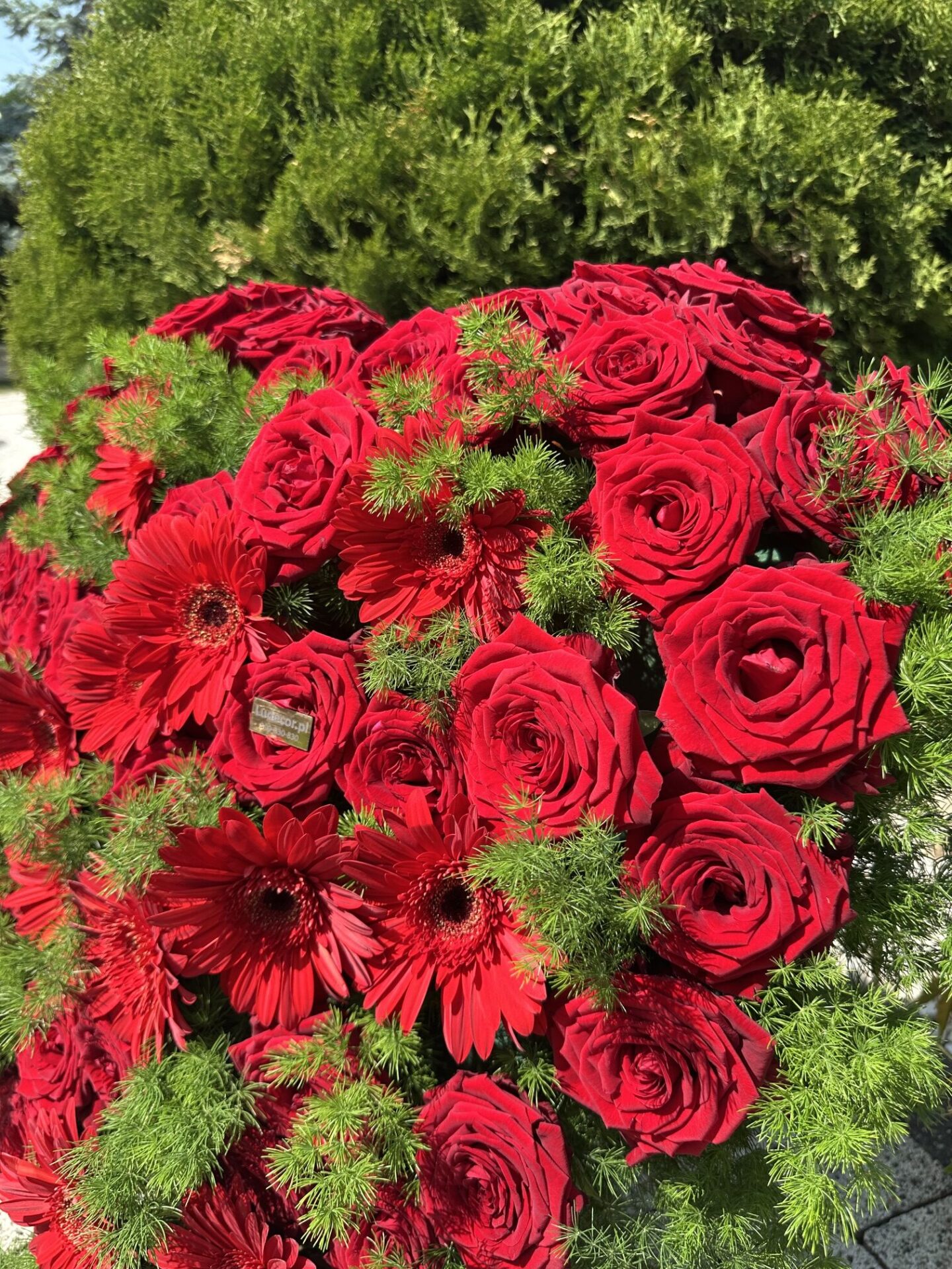 Naturalne serce nagrobne 72x62 cm - obrazek 8